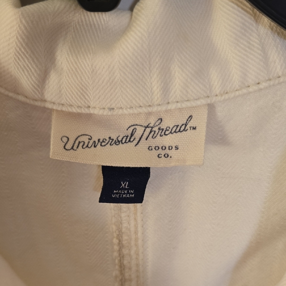 Universal Thread Cream Button-Front Mini Dress - Picture 2 of 3